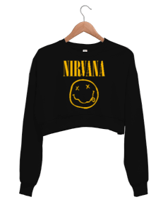 NIRVANA Kadın Crop Sweatshirt