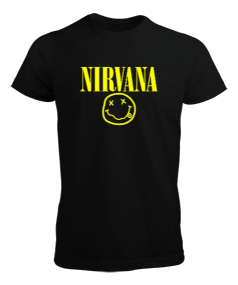 Nirvana Nevermind Baskılı Siyah Erkek Tişört