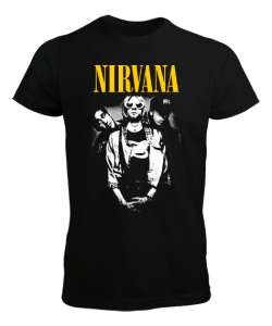 Nirvana Retro Siyah Erkek Tişört