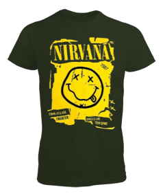 Nirvana Rock Tasarım Baskılı Erkek Tişört