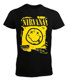 Nirvana Rock Tasarım Baskılı Erkek Tişört