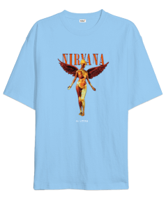 Nirvana Rock Tasarım Baskılı Oversize Unisex Tişört