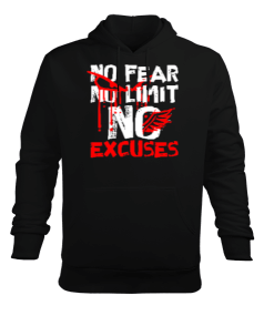 No Fear, No Limits Erkek Kapüşonlu Hoodie Sweatshirt