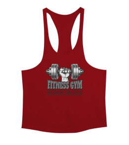 No Pain No Gain Basklı Fitness GYM Erkek Tank Top Atlet