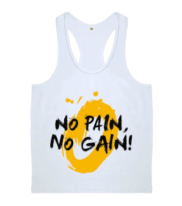 No Pain No Gain Erkek Body Gym Atlet