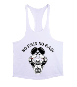 NO PAIN NO GAIN Erkek Tank Top Atlet