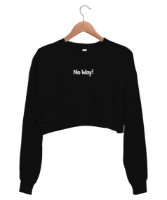 No Way Kadın Crop Sweatshirt