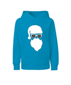 Noel Baba resimli erkek çocuk Çocuk Unisex Hoodie Kapüşonlu