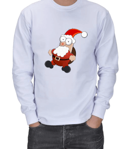 NOEL BABA RESİMLİ ERKEK SWEATSHIRT