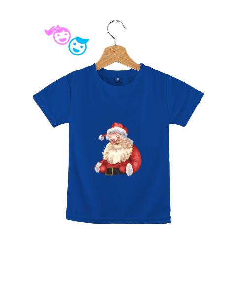 Tisho - Noel baba Saks Mavi Çocuk Unisex