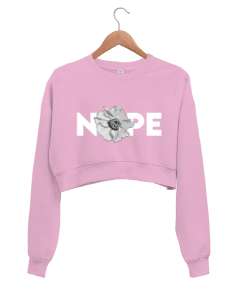 nope Kadın Crop Sweatshirt