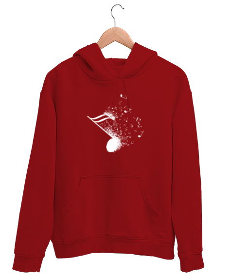 Tisho - NOTA Kırmızı Unisex Kapşonlu Sweatshirt