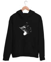 NOTA Siyah Unisex Kapşonlu Sweatshirt - Thumbnail