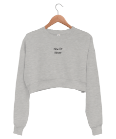 Now Or Never Kadın Crop Sweatshirt