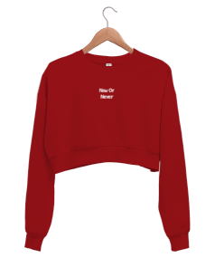 Now Or Never Kadın Crop Sweatshirt