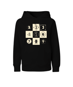 Numbers Çocuk Unisex Hoodie Kapüşonlu