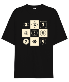 Numbers Oversize Unisex Tişört