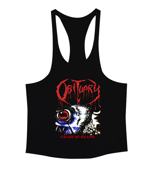 Obituary Siyah Erkek Tank Top Atlet