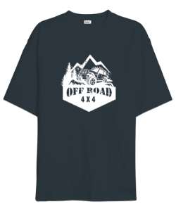 Off Road 4x4 - Zorlu Sürüş Füme Oversize Unisex Tişört