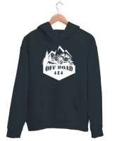 Off Road 4x4 - Zorlu Sürüş Füme Unisex Kapşonlu Sweatshirt - Thumbnail