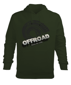 Off-Road Erkek Kapüşonlu Hoodie Sweatshirt