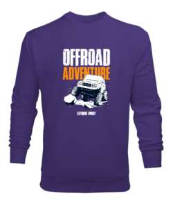 Offroad - Extreme Spor Mor Erkek Sweatshirt