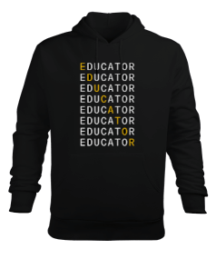 Öğretici çapraz öğretmen hediyesi Erkek Kapüşonlu Hoodie Sweatshirt