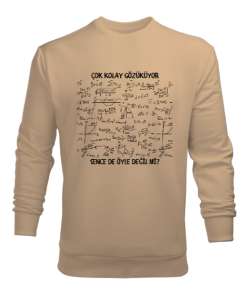 Öğretmen günü hediyesi matematik öğretmenine hediye yaratıcı öğretmenler günü hediyeleri çok kolay g Camel Erkek Sweatshirt