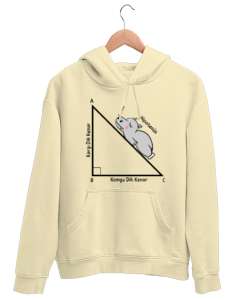 Öğretmen günü hediyesi matematik öğretmenine hediye yaratıcı öğretmenler günü hediyeleri hipotenüs ü Krem Unisex Kapşonlu Sweatshirt