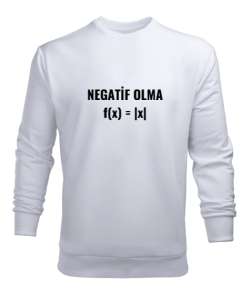 Öğretmen günü hediyesi matematik öğretmenine hediye yaratıcı öğretmenler günü hediyeleri peynirin ev Beyaz Erkek Sweatshirt