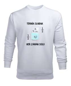 Öğretmen günü hediyesi matematik öğretmenine hediye yaratıcı öğretmenler günü hediyeleri teknik olar Beyaz Erkek Sweatshirt