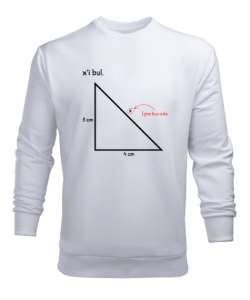 Öğretmen günü hediyesi matematik öğretmenine hediye yaratıcı öğretmenler günü hediyeleri xi bul özel Beyaz Erkek Sweatshirt