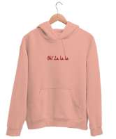 Oh la la la Yavru Ağzı Unisex Kapşonlu Sweatshirt - Thumbnail