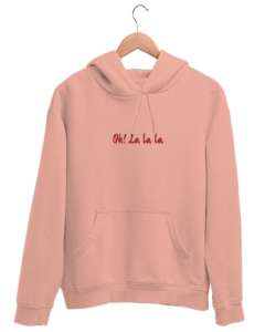 Oh la la la Yavru Ağzı Unisex Kapşonlu Sweatshirt