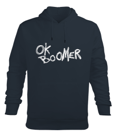 OK Boomer Erkek Kapüşonlu Hoodie Sweatshirt