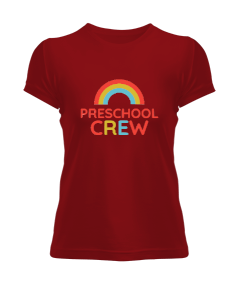 Okul öncesi öğretmenliği gökkuşağı harika hediye Kadın Tişört