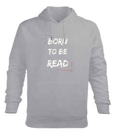 Okumak için doğdum kitap severler Erkek Kapüşonlu Hoodie Sweatshirt