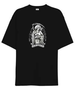 Ölüm Meleği - Angel Of Death Siyah Oversize Unisex Tişört