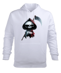 ÖLÜM MELEGİ Beyaz Erkek Kapüşonlu Hoodie Sweatshirt