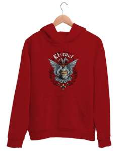 Ölümsüz Şövalye Kırmızı Unisex Kapşonlu Sweatshirt