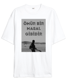 Ömür Bir Masal Gibidir Oversize Unisex Tişört