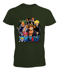 One Piece Anime Baskılı Erkek Tişört