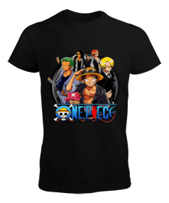 One Piece Anime Baskılı Erkek Tişört