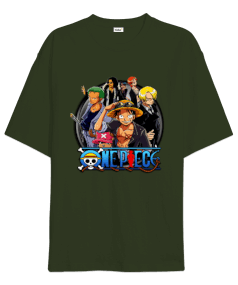 One Piece Anime Baskılı Oversize Unisex Tişört