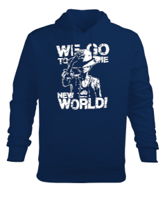 One Piece Anime Tasarım Baskılı Erkek Kapüşonlu Hoodie Sweatshirt