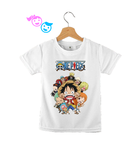 Tisho - One Piece Çocuklar Beyaz Çocuk Unisex