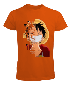 One Piece Monkey D. Luffy Anime Tasarım Baskılı Erkek Tişört