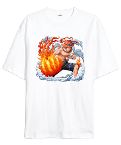 One Piece Monkey D. Luffy Anime Tasarım Baskılı Oversize Unisex Tişört