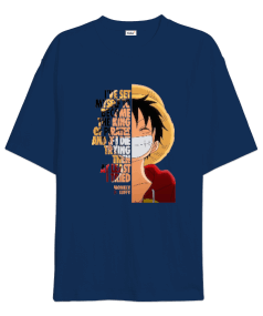 One Piece Monkey D. Luffy Anime Tasarım Baskılı Oversize Unisex Tişört