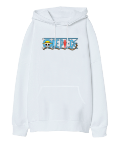 One piece Oversize Unisex Kapüşonlu Sweatshirt